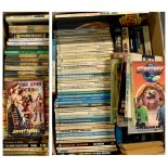 A quantity of Doctor Who paperback books and other Science Fiction titles including Star Trek,