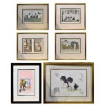 Four children's illustration prints after Henriette Willebeek le Mair (active 1911-1917),