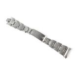 Rolex; a stainless steel folded link Oyster bracelet (missing end link 357).