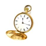 An 18ct gold ladies' full hunter pocket watch,