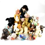 A quantity of TY 'Beanie Babies' and a quantity of 'Gogos' by Magic Box Int.