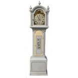 William Wilton; an eight-day longcase clock, the arched painted dial set with Roman numerals,