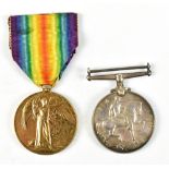 A World War I War and Victory Medal duo awarded to 9-45382 Pte. A. Bill Bedf. R. (2).Additional