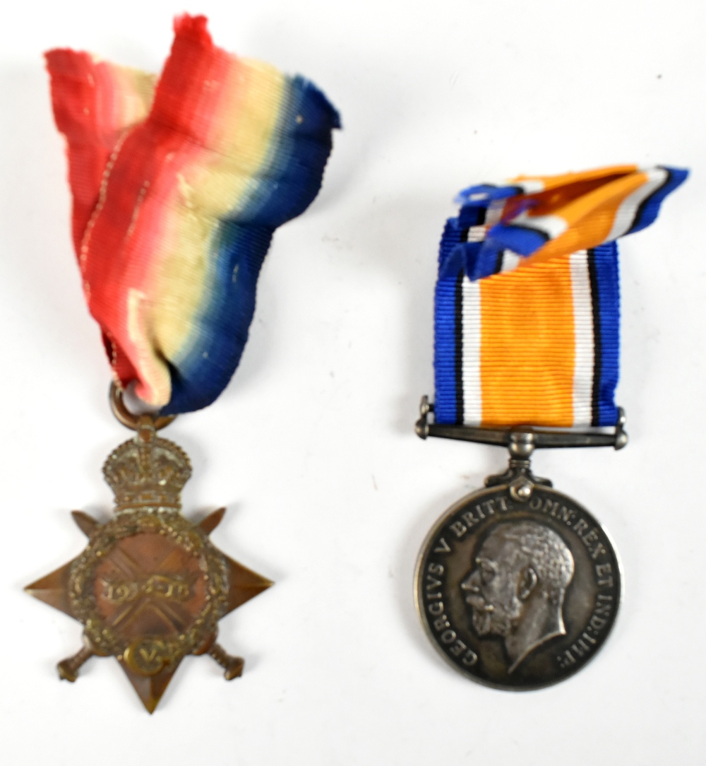 A World War I War Medal and 1914-15 Star duo awarded to 52662 Pte. (Star) and A.Cpl. (War) S.J.