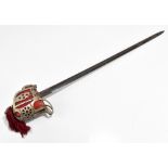 HENRY WILKINSON LONDON; a Scottish Highland Infantry Officer's sword with etched detail to the