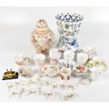 A collection of miscellaneous ceramics to include Worcester Aesthetic Movement teacup and saucer