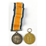 A World War I War and Victory Medal duo awarded to 35748 Pte. G.C. Wooley Notts. & Derby. R. (2).