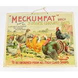 T FORMEN & SONS NOTTINGHAM & GLASGOW; an advertising card sign inscribed 'Meckumfat, to be