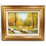 K.L. GAST; oil on canvas, landscape, signed lower left, 23 x 31.5cm, framed. (D)Additional