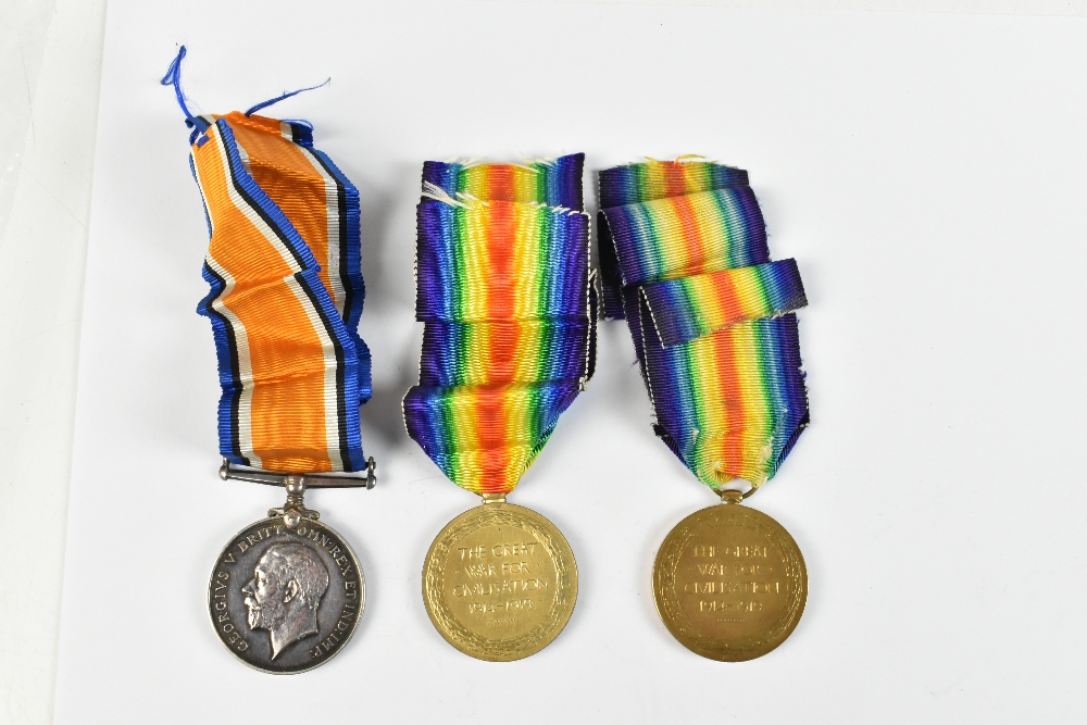 A World War I War and Victory Medal duo awarded to 38339 Pte. A. Wood L'Pool. R. and a single - Image 2 of 5