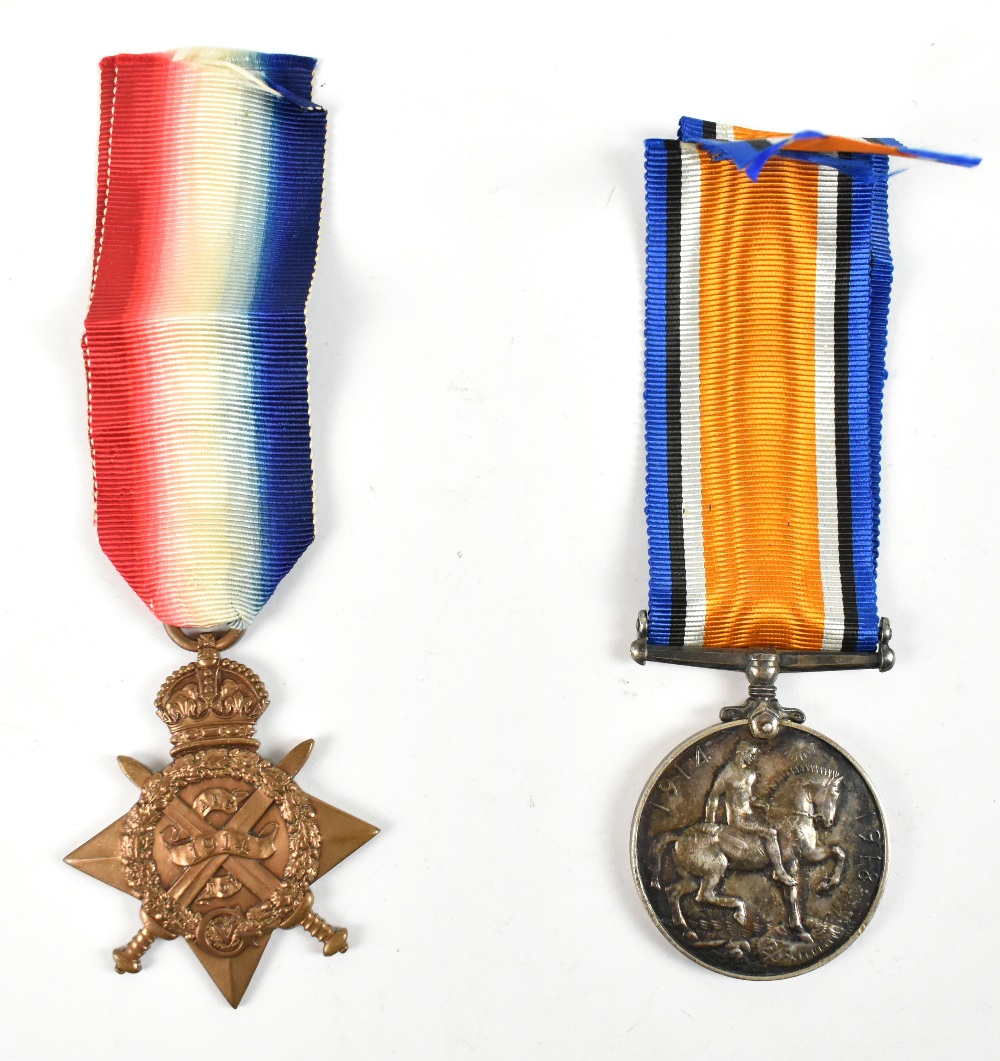 A World War I War Medal awarded to 200441 Gnr. G.R. Cobban. R.A. and a 1914 Mons Star awarded to