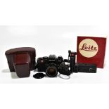 LEICA; an R3 electronic camera with lights, Summicron-R 1: 2/50 lens, serial number, fitted in