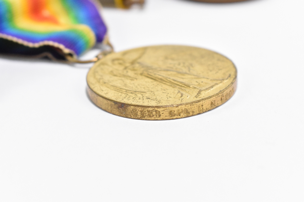 A WWI trio comprising War, Defence and Territorial War Voluntary Service Overseas Medals awarded - Image 7 of 10