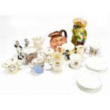 ROYAL DOULTON; a collection of assorted commemorative items, including loving cups, character