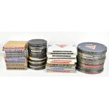 FILM/CINEMA & PROJECTION INTEREST; approximately forty predominately 9.5mm format film reels of