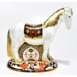 ROYAL CROWN DERBY; a limited edition animal paperweight 'Appleby Mare', no.319/1500, complete with