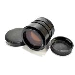 LEITZ CANADA; a Summicron-R 1:2/90 lens no.2873647, the upper section further marked Hoya 55mm 81A