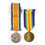 A World War I War and Victory Medal duo awarded to 5366 Pte. E.Ellis R.W.Kent R.Additional