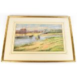 C. FORMILLI; pastel, ‘The Ferry’, signed and dated 1904 lower right, framed and glazed, 32 x 53cm.