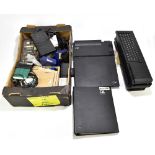 A Sinclair QL, an IBM Think Pad and related accessories.Additional InformationSome loose casings,