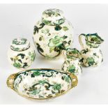 MASONS; five pieces of ironstone decorated in the Chartreuse pattern (5).Additional InformationMinor