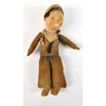 A Nora Wellings doll in the form of a sailor, length 20cm.Additional InformationHeavy wear.