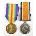 A World War I War and Victory Medal duo awarded 61228 Pte. A.H. Herbert N'd. Fus. (2).Additional