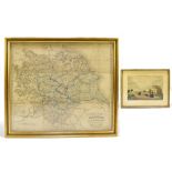 G F CRUCHLEY OF FLEET STREET; 'Railway and Station Map of Yorkshire Showing all the Railways & Names