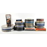 FILM/CINEMA & PROJECTION INTEREST; a collection of Charlie Chaplin film reels in 8mm, 9.5mm and 16mm