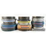 FILM/CINEMA & PROJECTION INTEREST; thirty 16mm and 9.5mm film reels of mixed interest including