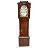 WILLIAM WHITE OF MANCHESTER; an early Victorian mahogany longcase clock with broken swan neck
