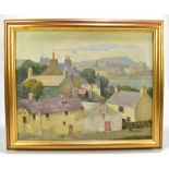E.H. MOONEY; oil on canvas, view of a village scene, signed lower left, 50 x 59cm, framed.