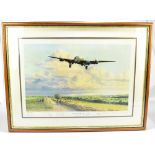 ROBERT TAYLOR; a limited edition coloured print, 'Early Morning Arrival', signed by the artist and