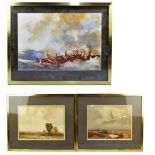 WILLIAM WHITEHEAD; two watercolours, landscape scenes, each signed lower left and dated 1924-1928,