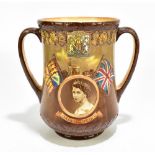 ROYAL DOULTON; a limited edition loving cup 'The coronation of Queen Elizabeth II at Westminster