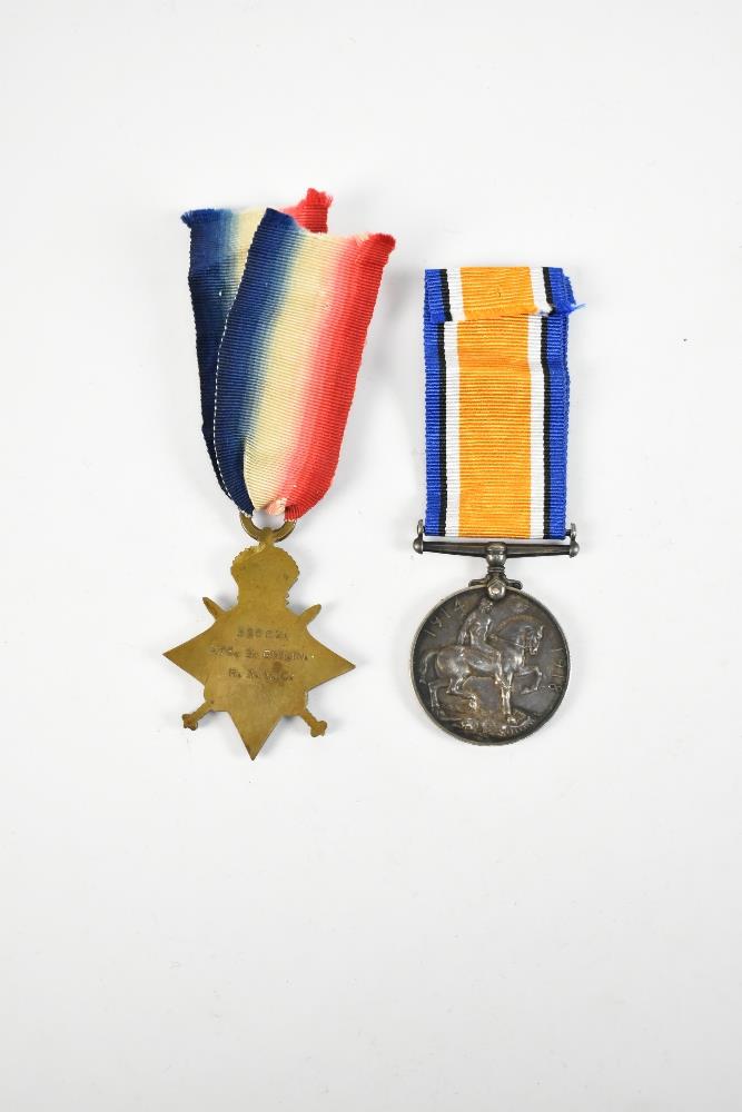 A World War I War Medal and 1914-15 Star duo awarded to 52662 Pte. (Star) and A.Cpl. (War) S.J. - Image 2 of 6