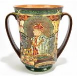 ROYAL DOULTON; a limited edition loving cup 'To celebrate the reign of His Gracious Majesty Edward