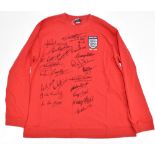 1966 ENGLAND WORLD CUP WINNERS; an Umbro official retro-style cotton long sleeved shirt with