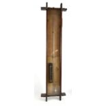 A reproduction oak cased Admiral Fitzroy barometer, 105 x 27cm.