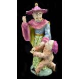 DERBY; a large 18th century chinoiserie figure group representing Touch from the set of Chinese '