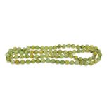 A jade bead necklace, overall length 80cm.Additional InformationFitted in later case, very minimal