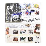 Beatles; a first day cover commemorating music legends of the 60s, signed by Peter Blake,