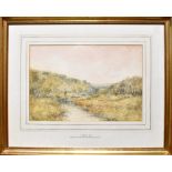 J SMITH (ac 1896); watercolour, 'On The Githan at Bridge of Blairf',