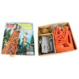 A boxed Action Man Training Tower by Palitoy, with escape slide and crane.