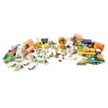 A mixed collection of diecast vehicles comprising Dinky,