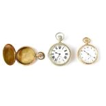 A Cyma open face pocket watch with crown wound movement,