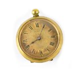 Walton; a gilt metal key wind open face pocket watch, 38mm.