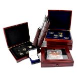 Seven 'The Millionaire's Collection' reproduction historic coins comprising 0.