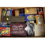 Various vintage boardgames and other games to include 'House', Dominoes, 'Shake Words',