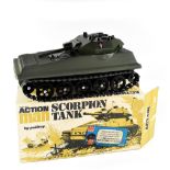 A boxed Action Man 'Scorpion Tank' by Palitoy with revolving turret, elevating 76mm gun,